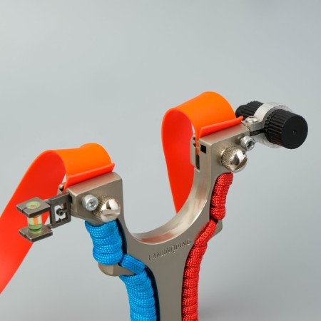 Metal slingshot with laser target designator-2