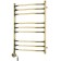 Domoterm electric heated towel rail "Laura", 500 x 700 mm, 9 crossbars, left, bronze