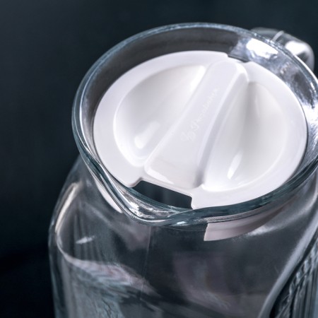 Jug Paşabahçe frigo, 1.34 l, glass, white cover, transparent-1
