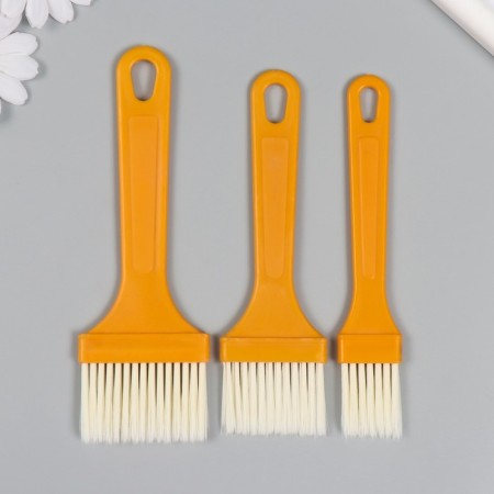 Set of brushes plastic nr 3 pcs. 18.5x9 cm, 17x5 cm, 14.5x2 cm