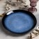 Dining plate sapphire, d = 27 cm, blue color