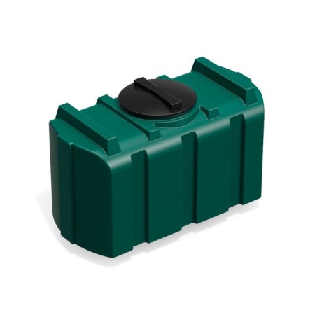 Shower tank, 200 liters, without euns, with a watering can, green, series "r"-1