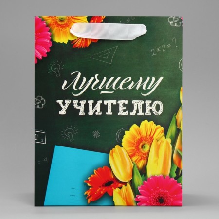 Gift Laminated Vertical, packaging, “Best Teacher”, MS 18 x 23 x 10 cm-2