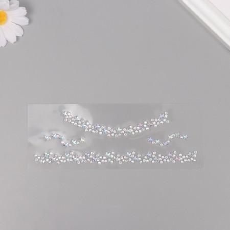 Sticker Plastic Rhocker "Choker from Stars" silver 11.6x18 cm-1