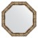 Mirror in the baguette frame, silver bamboo 73 mm, 68x68 cm
