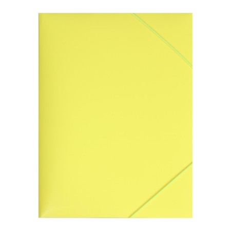 A4, 500 μm elastic band, calligrata "neon", spine 30 mm, neon, yellow-3