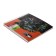 Calligrata sketchbook, 195 x 195 mm, 55 sheets, solid cover, “wolf”, metallized cardboard with a volumetric pattern, block 80 g/m2 + 5 sheets of tinted paper