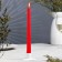 Antique candle, 2.2x 25 cm, red