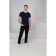 Male T-shirt, size 44, dark blue color