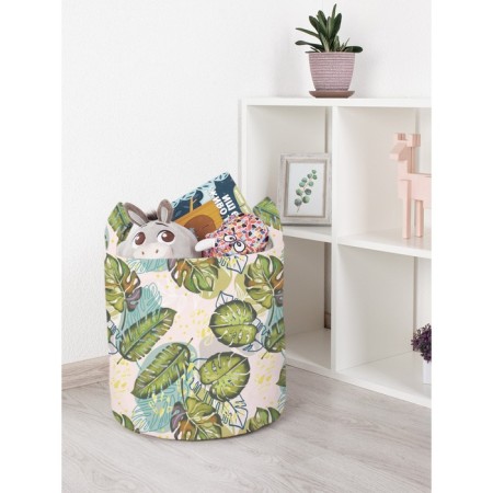 Toy basket "Tropical atmosphere, size 35x35 cm