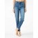 Women's jeans with a high landing CONTE Elegant Mom Fit, size XS, color MID Blue