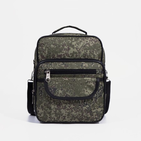 Male bag, "ZFTS", green color-1