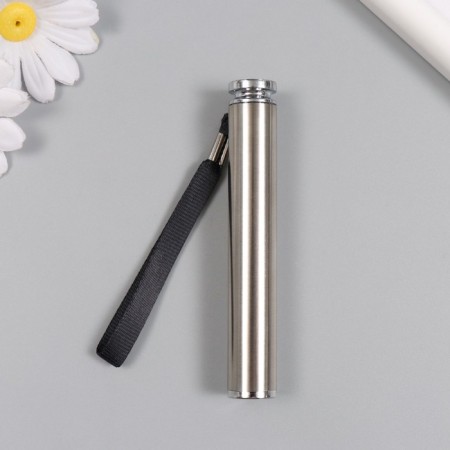 Light Light Metal with strap "Silver" AAX1 pcs 1.5x1.5x10.5 cm-3