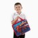 Plastic folder with A4 handles, on a zipper, 75x330x260 mm, spider-man