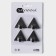Set of metal self -adhesive hooks Savanna Black Loft Pyramid, 4 pcs, line 4 cm