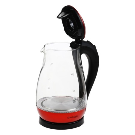 Electric kettle Energy E-204, 1.7 l, glass, 2200 watts, red-5
