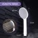 Shower watering can Zein Z3524, D = 80 mm, white case, white with gray