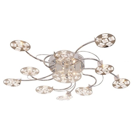 Economic light chandelier 8975/13cr RC, 13x20W G4, chromium color, with DPD-1