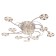 Economic light chandelier 8975/13cr RC, 13x20W G4, chromium color, with DPD