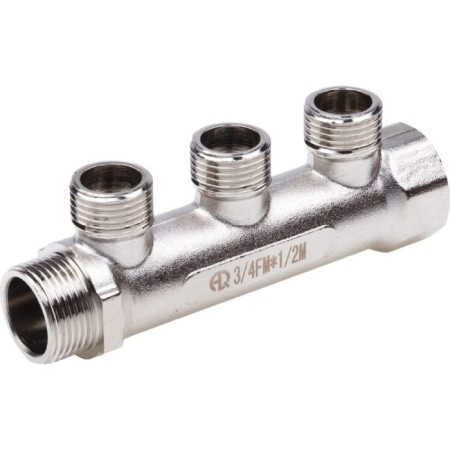 Aqualink threaded manifold, 3/4 "x 3/4" x 1/2 ", internal/outer thread, 3 outings-3