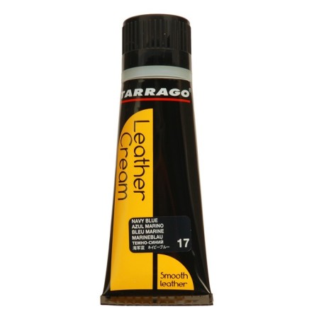 Shoe cream Tarrago Leather Cream 017, dark blue color, a tube with a sponge, 75 ml-1