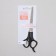 Filtering scissors with emphasis, blade - 6 cm, black color