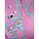 Pink Polka Dot stool pillow, size d = 38 cm, pink color