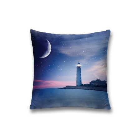 Pillowess decorative "Lighthouse and Moon", on the zipper, size 45x45 cm
