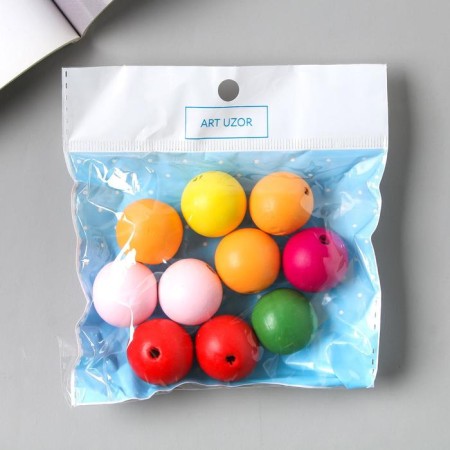 Busina tree "Color balls" set 10 pcs 2.5x2.5 cm-3