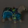 The jumpsuit printed with the lock on the back, size 18 (DS 31, OG 46, Osh 38 cm), blue