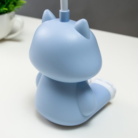 Table lamp "Kitten" Led 2 W USB AKB Blue 8x8.5x28 cm Risalux-8