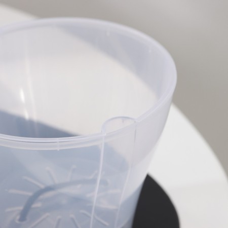 Kashpo for flowers with an insert "Athena", 1 l, the color is transparent-1