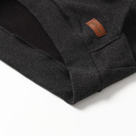 Children's sweatshirt, color black melange, height 140 cm-4