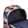 School backpack from textiles on a zipper, 3 pockets, pencil case, colorful color/orange