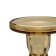Glass candlestick, 85 × 85 × 110 mm, beige color