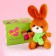 Soft toy "My soul mate", Bunny, Mix color