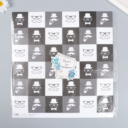 Scrapbooking paper "Charisma and style" density 180 g 30.5x32 cm-3