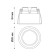 Cloud lamp, 50 watts, GU10, white color, D = 80mm