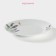 Plate ceramic cake of the lavender, d = 17.5 cm, white color