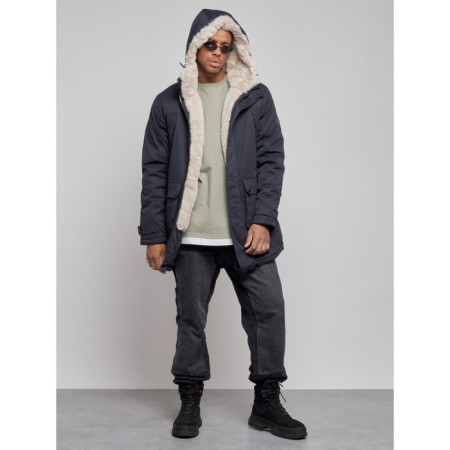 Winter male park, size 56, dark blue color-4