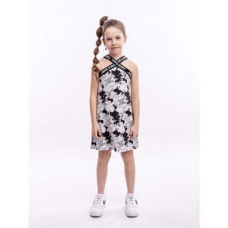 Set: T -shirt, sundress for girls, height 122 cm, multicolor color-2