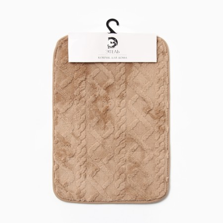 Bathroom mat Ethel "Pattern", col. Beige, 40x60 cm-3