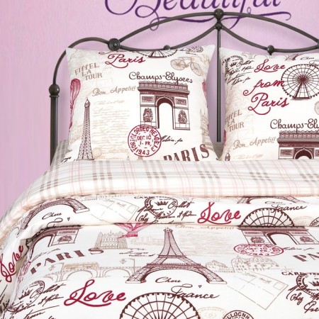 Bed linen 1.5sp artpostel “Walk in Paris” 145x215, 150x215, 70x70cm - 2 pcs-1