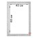 Frame for paintings (mirrors) 40 x 60 x 4 cm, tree "Versailles", white-silver