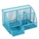 Chancellery trifle stand 7 departments, metal mesh, blue