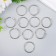 Rings for creativity for photo albums "silver" set 10 pcs in the internal. D = 2.6 cm, external. D = 3 cm