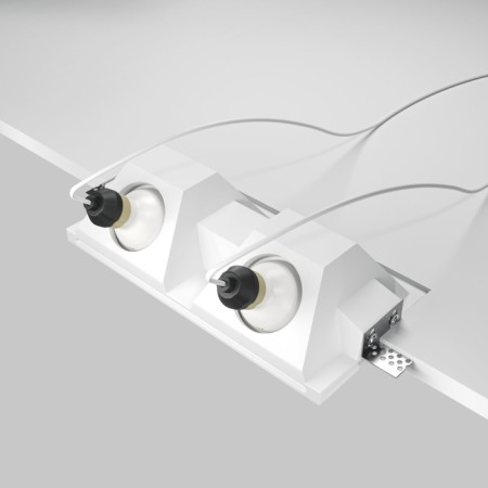 The built-in lamp Technical DL002-WW-02-W, 2x12W, 24x12x6.5 cm, GU10, white color-5