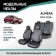 Autorekhly for Nissan Almera, 2012-2019, rear row 40/60, eco-leather black