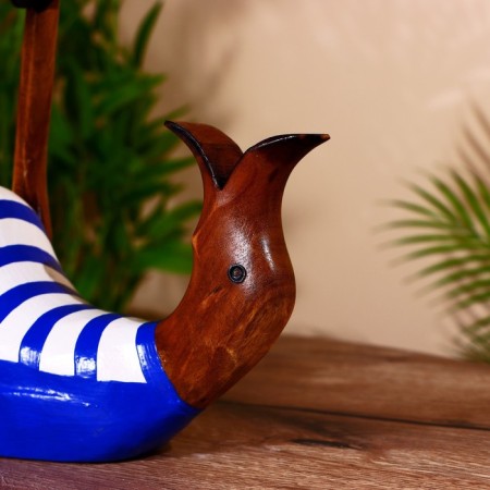 Standing for a bottle "Duck in the blue" tree 25x10x20 cm-4