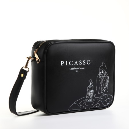 Women's bag over the shoulder Textura, small, black color-2